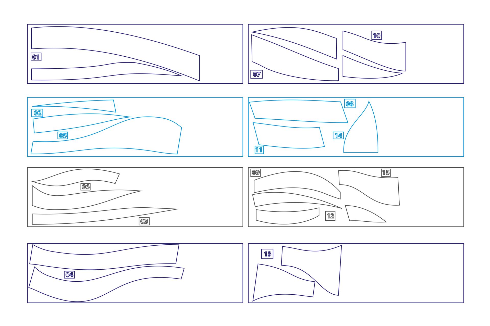 Plan de découpes vinyle